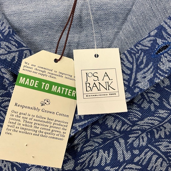 Jose A Banks 1905 Men’s Polo SZ XL Tailored to Fit Comfort Stretch - Picture 7 of 11